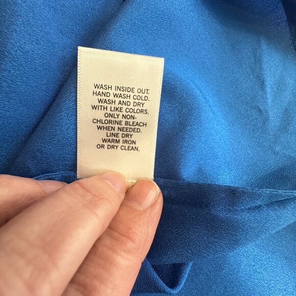 Women's Banana Republic Spaghetti Strap Blue Top - Size Large - Picture 7 of 7